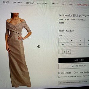 Teri Jon by Rickie Freeman Designer Dress
